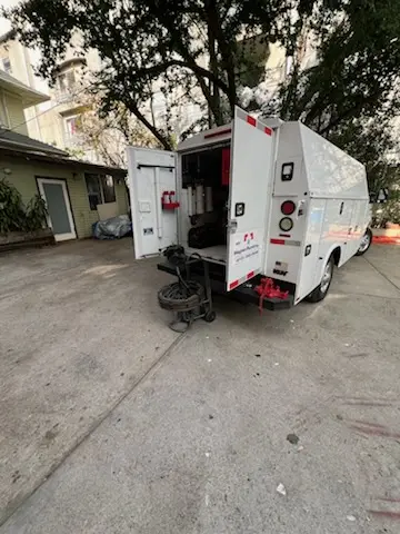Magnet Plumbing service vehicle on-site for Water Heater Repair in Candice Estates
